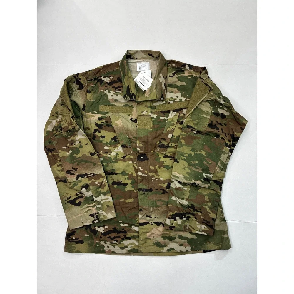 Camouflage US Army OCP Combat Coat Mens Medium Long New Shield Ripstop Jacket